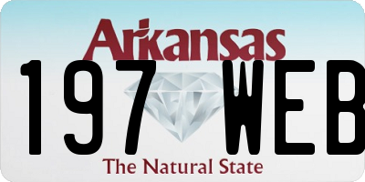 AR license plate 197WEB