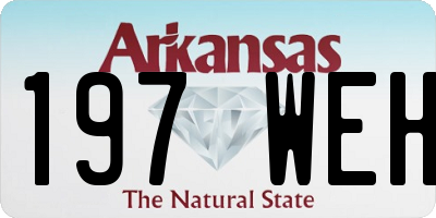AR license plate 197WEH