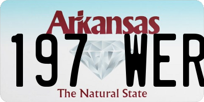 AR license plate 197WER