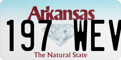AR license plate 197WEV