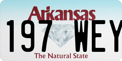 AR license plate 197WEY