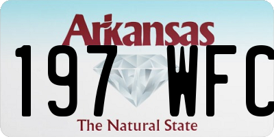 AR license plate 197WFC