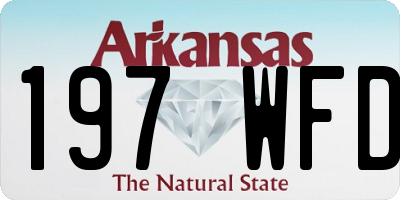 AR license plate 197WFD