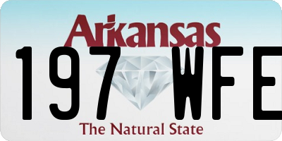 AR license plate 197WFE