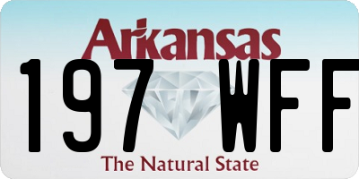 AR license plate 197WFF