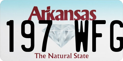 AR license plate 197WFG