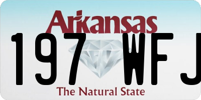 AR license plate 197WFJ
