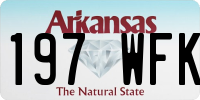 AR license plate 197WFK