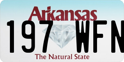 AR license plate 197WFN