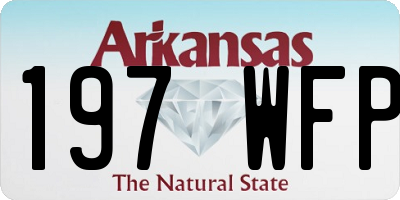 AR license plate 197WFP
