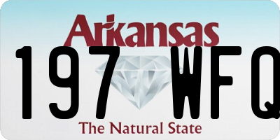 AR license plate 197WFQ