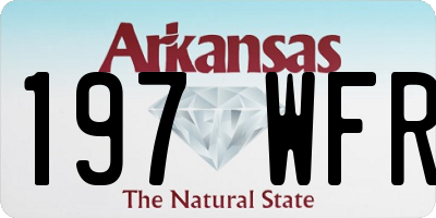 AR license plate 197WFR