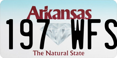 AR license plate 197WFS
