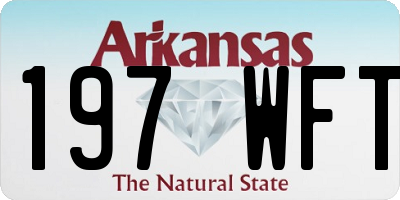 AR license plate 197WFT