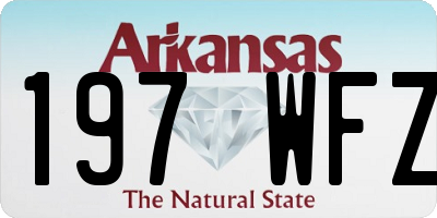 AR license plate 197WFZ