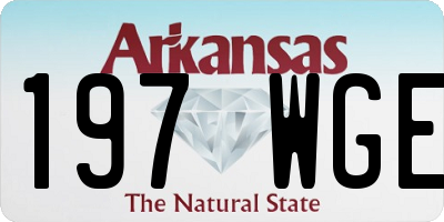 AR license plate 197WGE