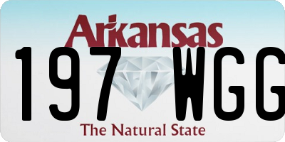 AR license plate 197WGG