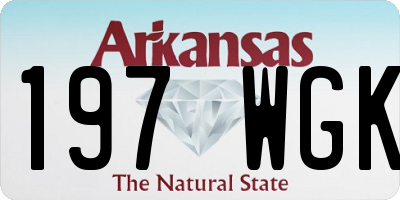 AR license plate 197WGK