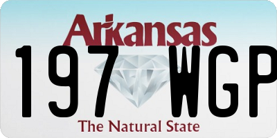 AR license plate 197WGP