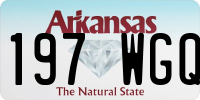 AR license plate 197WGQ