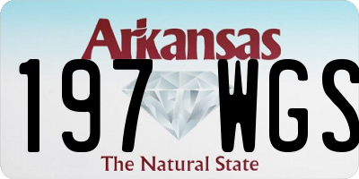 AR license plate 197WGS