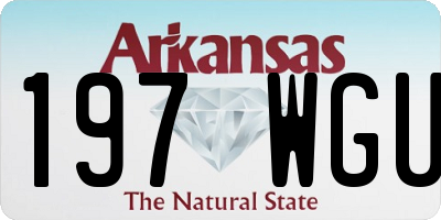 AR license plate 197WGU