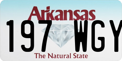 AR license plate 197WGY