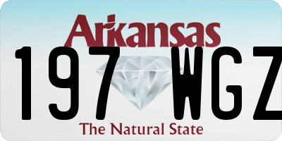 AR license plate 197WGZ