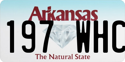 AR license plate 197WHC