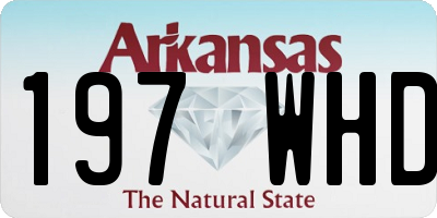 AR license plate 197WHD