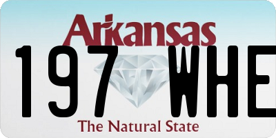 AR license plate 197WHE