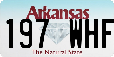 AR license plate 197WHF