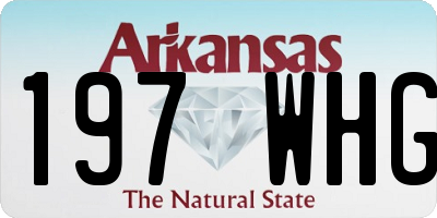 AR license plate 197WHG