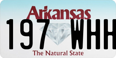 AR license plate 197WHH