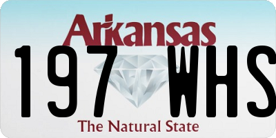 AR license plate 197WHS