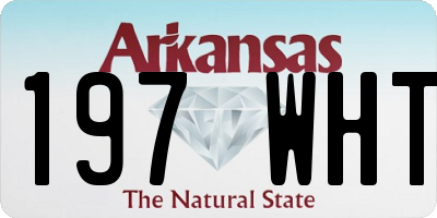 AR license plate 197WHT