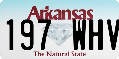 AR license plate 197WHV