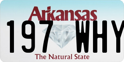AR license plate 197WHY