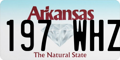 AR license plate 197WHZ