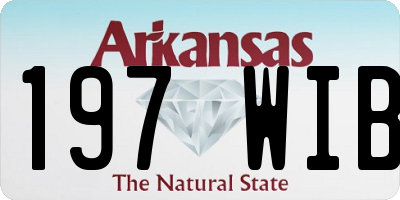 AR license plate 197WIB