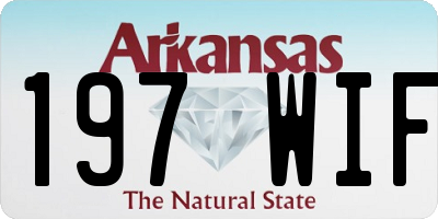 AR license plate 197WIF