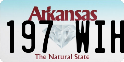 AR license plate 197WIH