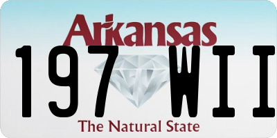AR license plate 197WII