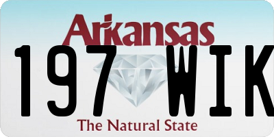 AR license plate 197WIK