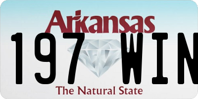 AR license plate 197WIN