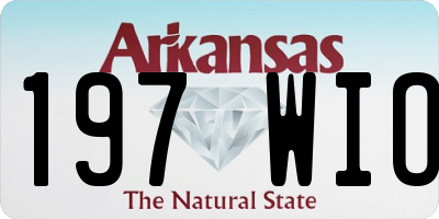 AR license plate 197WIO