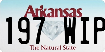 AR license plate 197WIP