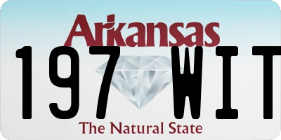 AR license plate 197WIT
