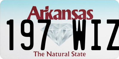 AR license plate 197WIZ