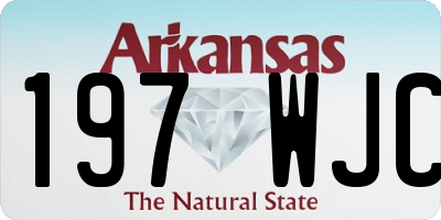 AR license plate 197WJC